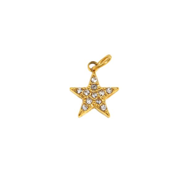 Wholesale Golden seahorse bow tie five-inted star denim boots pendant