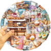 Wholesale 50pcs Transparent Bread Kitchen Baking Waterproof Vinyl Stickers