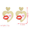 Wholesale Valentine's Day Double layered Love Earrings