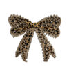 Wholesale Leopard print bow hot stamping embroidery DIY Patches