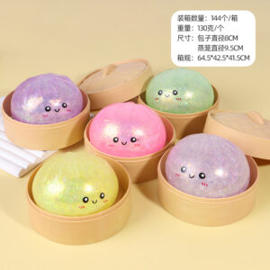 Gold-powdered emoji buns + steamer