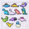 Wholesale 100pcs Cute Dinosaur Series PVC Soft Glue Thick Patch Beads