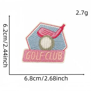 Pink golf cloth sticker 5 #