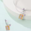 Wholesale DIY Jewelry Bracelet Aessories Tarot Sun Moon Star Charm Pendant Beads Copper Sier-Plated Exrt Style