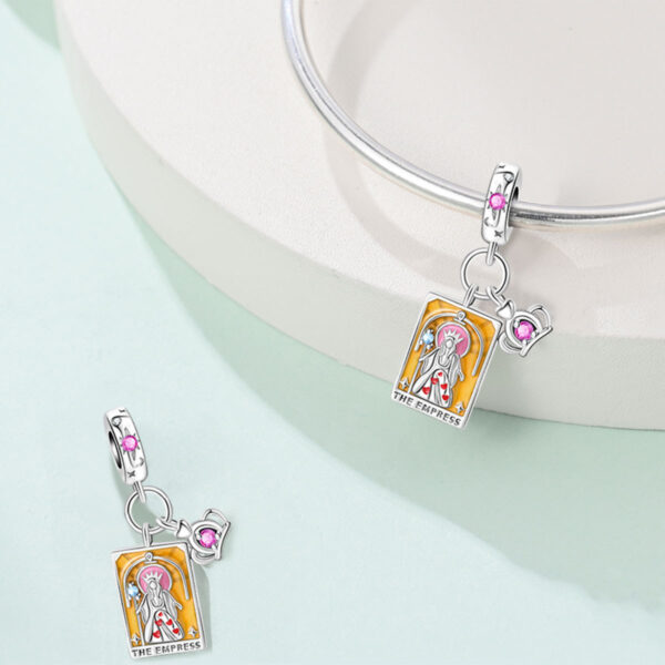 Wholesale DIY Jewelry Bracelet Aessories Tarot Sun Moon Star Charm Pendant Beads Copper Sier-Plated Exrt Style