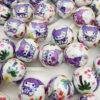 O1CN01QDvnOP1HgUjjTAEwO_2216860830787-0-cib Wholesale 16mm Acrylic Real Color Plated Printing Cartoon Straight Hole Round Bead DIY Mobile Phone Rope Keychain Aessories