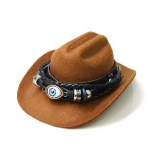 Brown cowboy hat eyes style / L code