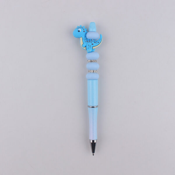 O1CN01QFoSf31NrNvI6x0xA_2214899881623-0-cib Wholesale Dinosaur Silicone Colorful Plastic Beaded Pen