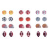 Wholesale Glittering Football/Rugby Helmet Acrylic Stud Earrings