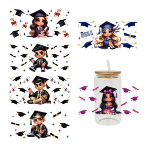 Wholesale UV Transfer Paste Glass Crystal Label Crystal Paste Cross-border Special Paste for 16oz Glass Cup 23cmX11cm