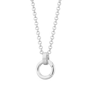 Steel color spring buckle chain b (13mm)