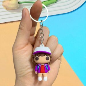 Strange plush toy keychain - Purple hat / 5.4*3.8