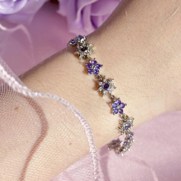 Wholesale Sweet Flower Cute Purple Sunflower Bracelet