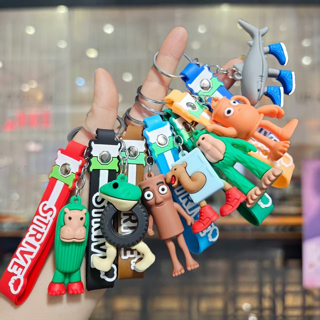 Wholesale Exotic Animal Explosions Doll Keychains OLY Exclusive