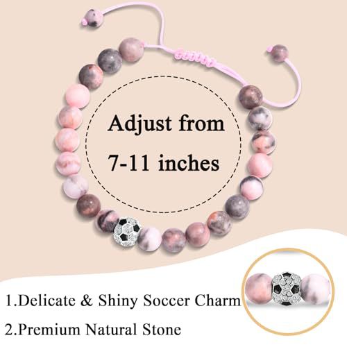 Wholesale 8mm Powder Zebra Woven Bracelet