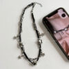Wholesale Sweet and Cool Black Star Wrapped Necklace