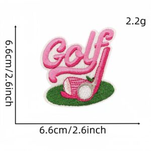 Pink golf cloth sticker 23 #