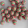 O1CN01QMPQ4b1QErIKQ5d5F_2201245431945-0-cib Wholesale 5pcs 20MM Acrylic Christmas Two Color Diamond Printed Beads