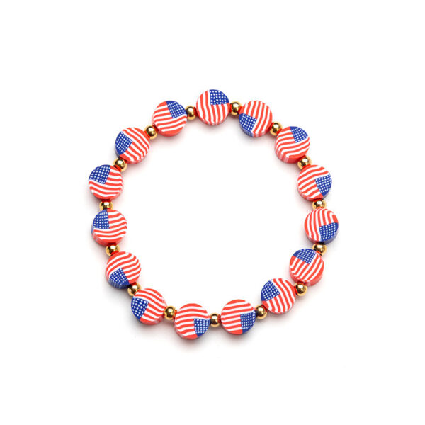 Wholesale Independence Day bracelet red and white hand jewelry