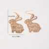 Wholesale Easter Egg Rabbit Earrings