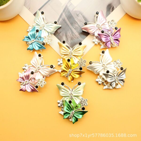 O1CN01QPdhV81mY1VARPVQy_2218883164965-0-cib Wholesale Multicolor Double-Sided Rhinestone Butterfly Straight Hole Bead