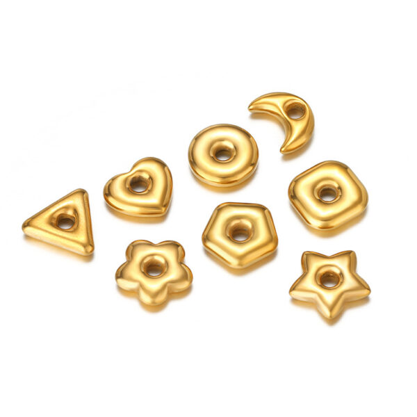 Wholesale Moon pentagram square pad beads