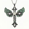 O1CN01QPhltK2IVKutiyEaI_3919529291-0-cib Wholesale Luminous pentagram cross wing necklace