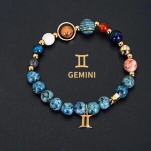 Gemini - Blue Black Spotted Stone