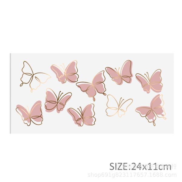 O1CN01QQ7BRs1XzIjRjcbGf_2204164402994-0-cib Wholesale Butterfly flower printing UV DTF transfer crystal label c paste tear paste 24 cmX11cm,1Yc50158