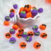 Wholesale Multi-color 3D Pumpkin Braid Silicone Cartoon Beads 10pcs/pack