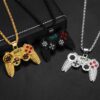 Wholesale Diamond encrusted game console controller necklace