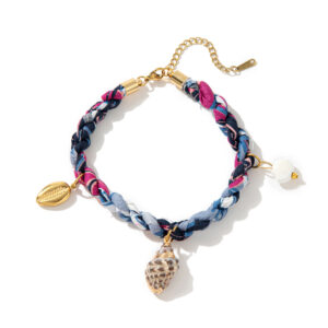 Conch colored cloth bracelet