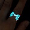 Wholesale Luminous Distinctive Butterfly Ring Adjustable Exaggerated Ring