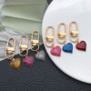 O1CN01QS7ArR2KpbcXlmRA7_2217654629606-0-cib Wholesale 6-Color ip Oil Love Valentine's Day U-shaped Keychain Set