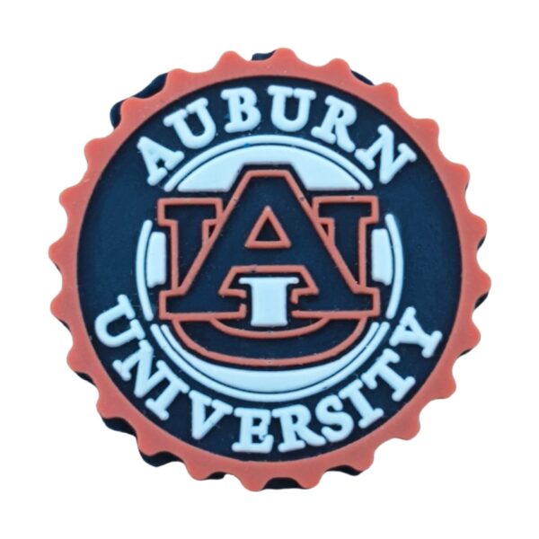 Wholesale Cross Border Rugby Team Auburn University Silicone Beads TK Live DIY String Pen Beads Accessories