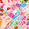 Wholesale 50pcs Cartoon Color Love Valentine's Day Stickers