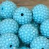 O1CN01QV7rvt1QErIdA65rN_2201245431945-0-cib Wholesale 5PCS 20MM Resin Light Lake Blue Transparent Diamond Ball Beads