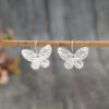 Wholesale Vintage Alloy Silver Butterfly Earrings