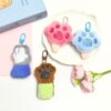 Wholesale Colorful Sweet Cat Claw Plush Claw Keychain