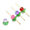 O1CN01QYsGin2NBFPrWbG3U_2206452709924-0-cib Wholesale 10pcs Glass Tulip Flower Leaves Acrylic Beads