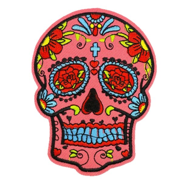 O1CN01QafSwf1dFOvO094G3_2218002733706-0-cib Wholesale Cartoon Punk Skull Embroidery Cloth Patch