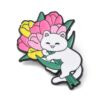 Wholesale Drip oil cartoon flower cat sweet brooch
