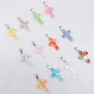 Glow-in-the-dark cross sequins