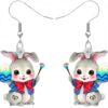 Wholesale Easter cartoon rabbit acrylic earrings
