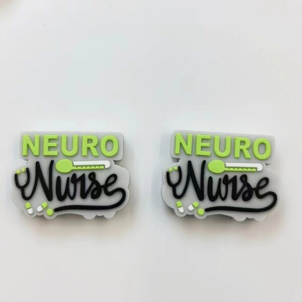 Wholesale 10PCS Doctor Letters Silicone Cartoon Beads