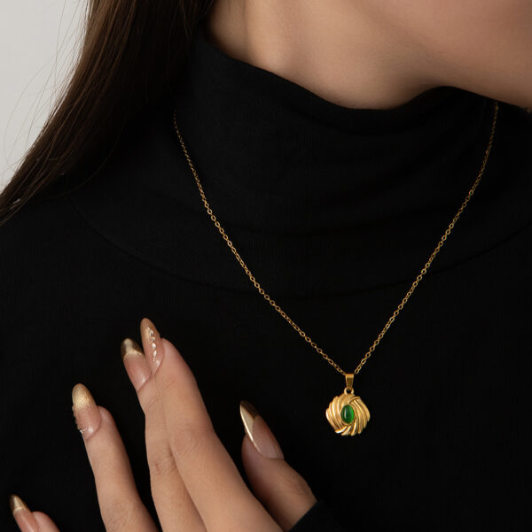 Wholesale Stainless steel jewelry set in gold