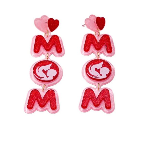O1CN01QgG1282F775t9sx50_2217900038832-0-cib Wholesale Earrings Mother's Day Love Letter Long Earrings Mother