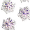 Wholesale Christmas Alloy Double-Sided Snowflake Straight-Hole Loose Beads