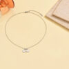 Wholesale Steel colored double heart stainless steel necklace bracelet and earrings