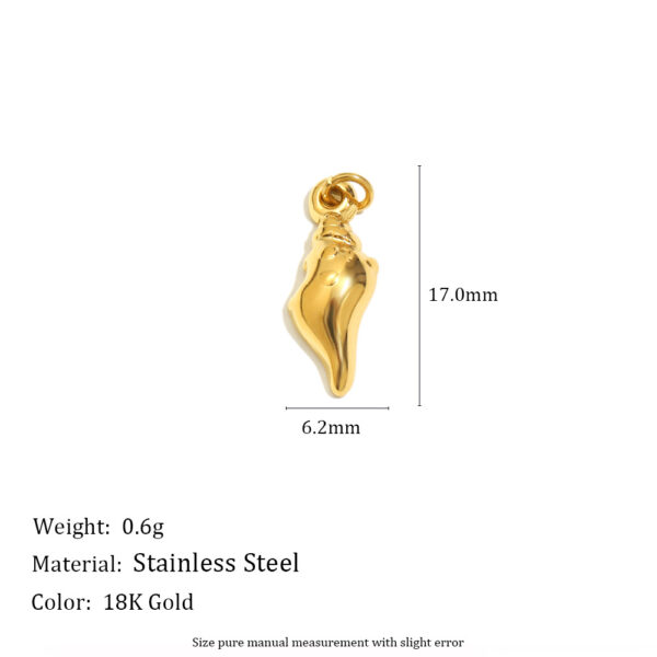 Wholesale Golden seahorse bow tie five-inted star denim boots pendant